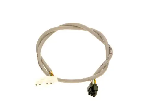 Verbindungsleitung von Bosch für ein Gebläse, mit zwei Steckverbindern an beiden Enden. Kabel in grauer Farbe.